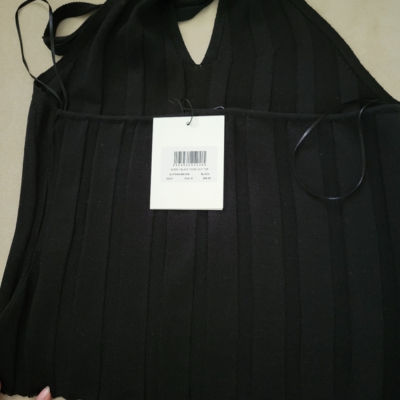DISSH Everly knit top halter black Sz M - Picture 6 of 7